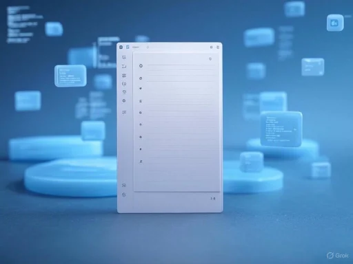 A digital interface with a list menu is displayed on a futuristic blue holographic background.