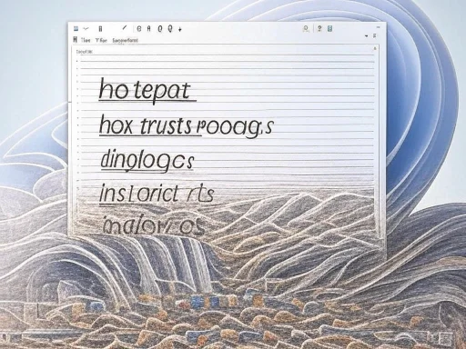 A digital note with intentionally misspelled words appears above stylized wave artwork.