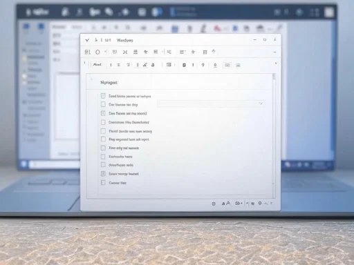 A laptop screen displaying a note-taking application with a checklist of items. A laptop screen displaying a note-taking application with a checklist of items.