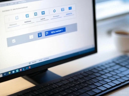 A computer screen displaying a software interface with editing tools and an on-screen toolbar, with a cup of coffee nearby.