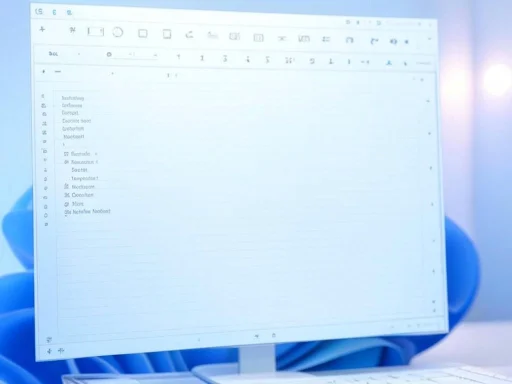 A computer screen displays a digital note-taking app with handwritten-style text and toolbar icons at the top.