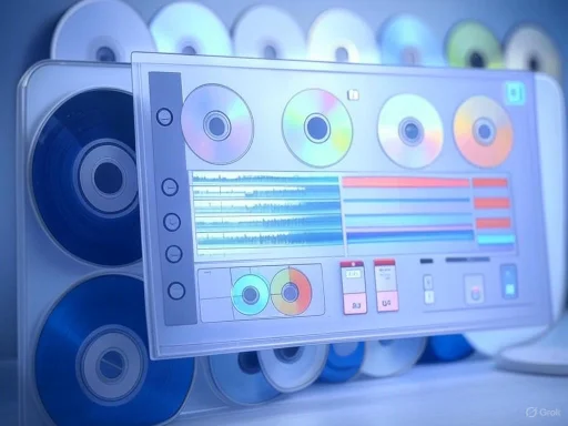 A futuristic DJ setup with holographic turntables and digital music controls. A futuristic DJ setup with holographic turntables and digital music controls.