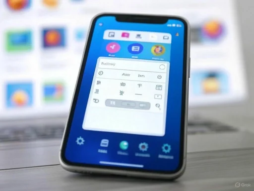 A smartphone displaying a language input app, with a blurred computer monitor in the background. A smartphone displaying a language input app, with a blurred computer monitor in the background.