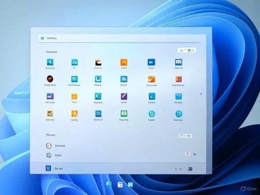 Screenshot of a computer desktop showing a file manager window with multiple app icons, likely on Windows 11.