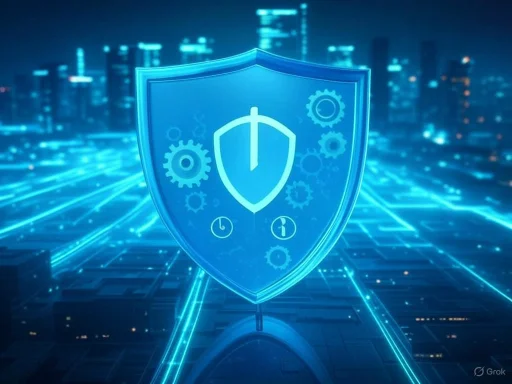 A digital shield with security icons symbolizes cybersecurity protection against cyber threats. A digital shield with security icons symbolizes cybersecurity protection against cyber threats.