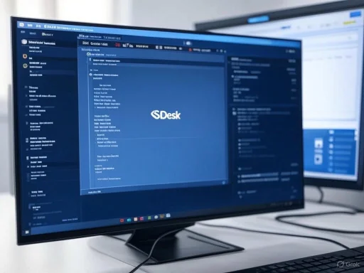 Two computer screens displaying a desk management or organizational software interface. Two computer screens displaying a desk management or organizational software interface.