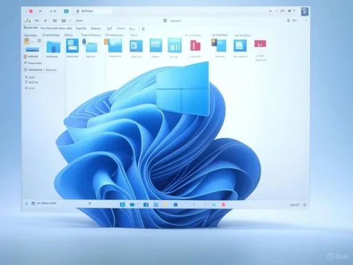 A computer screen displaying the Windows 11 desktop with folders and icons.