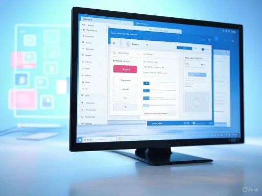 Computer screen displays a software interface with multiple windows and a sidebar menu. Computer screen displays a software interface with multiple windows and a sidebar menu.