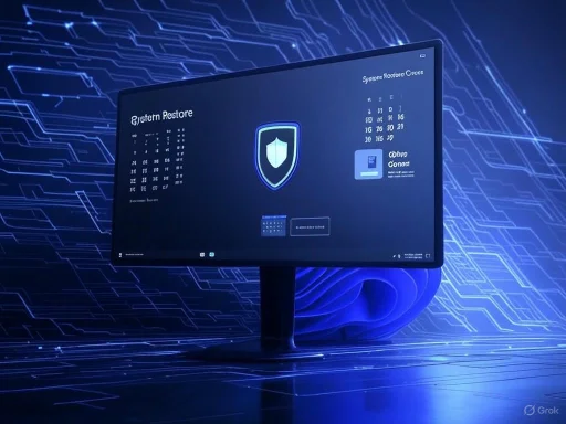 A computer monitor displays a cybersecurity-themed interface with shield icons and data, set against a digital circuit background. A computer monitor displays a cybersecurity-themed interface with shield icons and data, set against a digital circuit background.