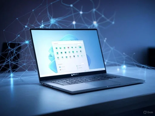 A sleek laptop on a table with a digital network background, symbolizing technology and connectivity. A sleek laptop on a table with a digital network background, symbolizing technology and connectivity.