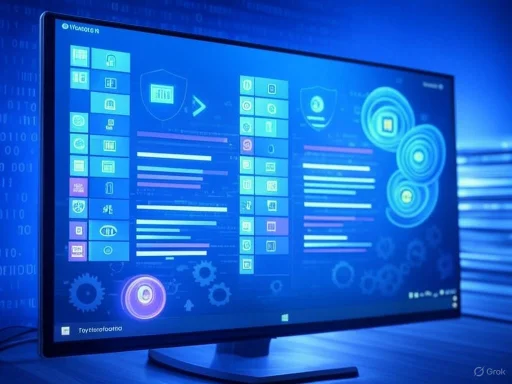 A futuristic digital dashboard display with icons, charts, and holographic elements on a blue background. A futuristic digital dashboard display with icons, charts, and holographic elements on a blue background.