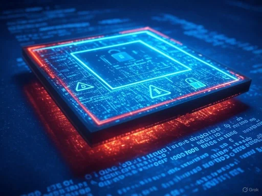A digital tablet displays a security lock icon and warning symbols, surrounded by glowing code and data, suggesting cybersecurity. A digital tablet displays a security lock icon and warning symbols, surrounded by glowing code and data, suggesting cybersecurity.