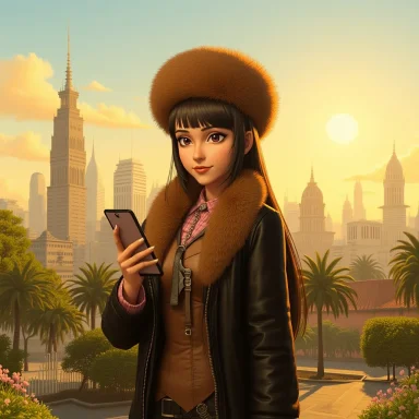 Checking Her Phone.webp