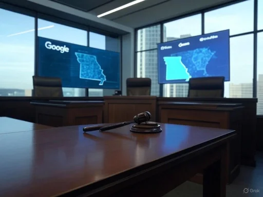 A judge's gavel rests on a wooden table in an empty conference room with large windows and digital maps of Georgia on screens. A judge's gavel rests on a wooden table in an empty conference room with large windows and digital maps of Georgia on screens.