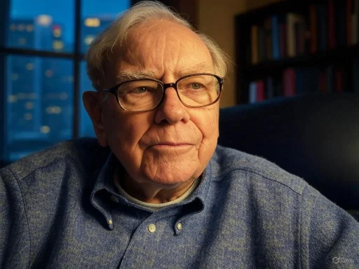 An elderly man wearing glasses and a blue shirt is sitting indoors at dusk.