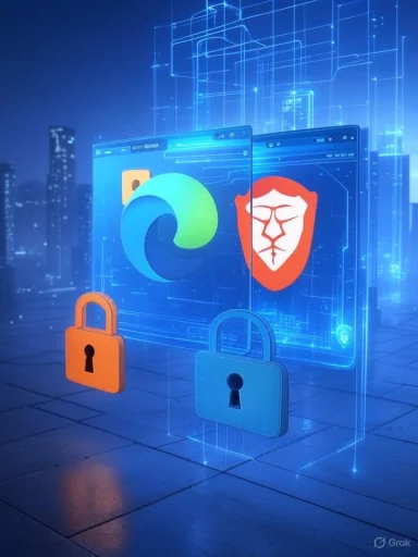 Digital security concepts with app icons and padlocks in a futuristic cityscape.