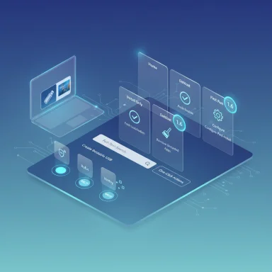 Futuristic holographic UI showing a bootable USB creator with step panels.