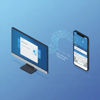 PC and phone wirelessly link to share clipboard via Link to Windows.