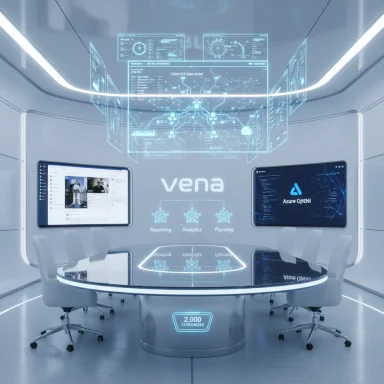 Futuristic data analytics conference room with holographic displays and a glass round table.