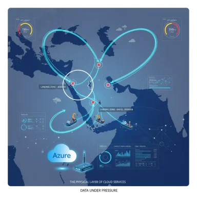Azure cloud data routes and landing zones show data under pressure.