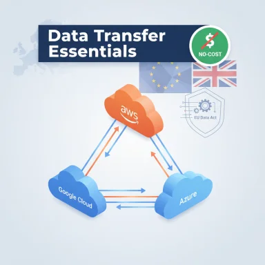 Data Transfer Essentials: no-cost cross-cloud data transfer among AWS, Google Cloud, and Azure.