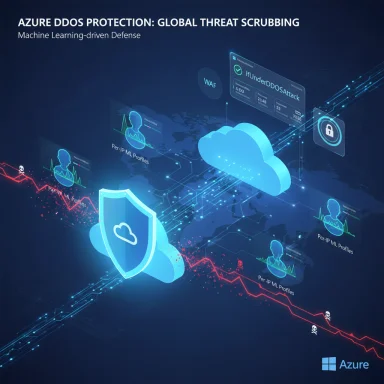 Azure DDoS Protection: ML-driven defense scrubbing global threats from the cloud.