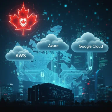 AWS, Azure, and Google Cloud icons hover above a digital world map.