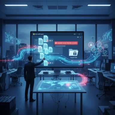 A businessman operates a giant touchscreen in a futuristic control room with holographic data.