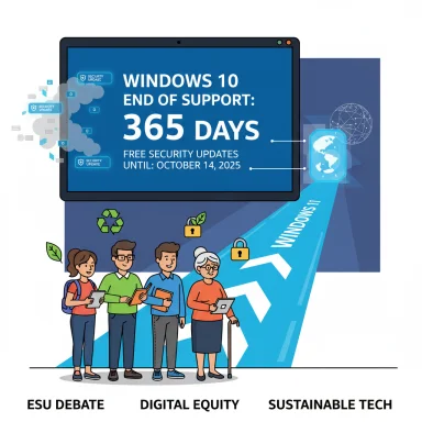 Diverse group discusses Windows 10 end-of-support and digital equity.
