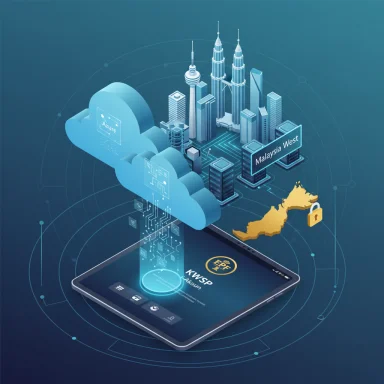 Cloud-based smart city infrastructure for Malaysia West secured through a mobile device.