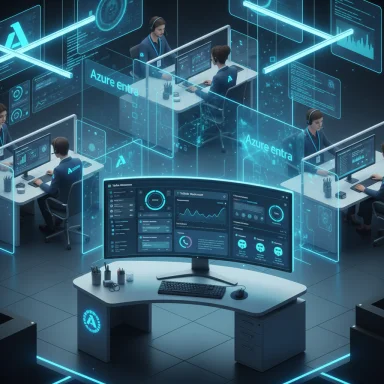 Futuristic data center with holographic screens and blue neon UI. Futuristic data center with holographic screens and blue neon UI.