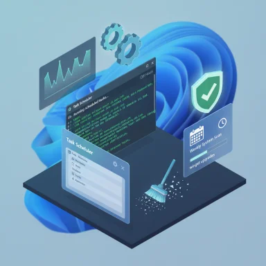 Isometric tech dashboard showing code, graphs, a task scheduler, and a security shield.
