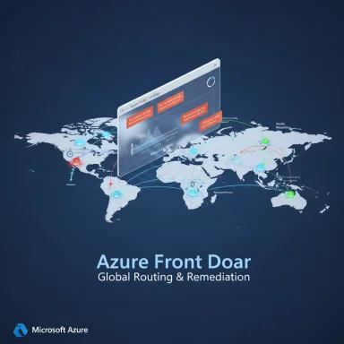 Microsoft Azure's Azure Front Door enables global routing and remediation worldwide.