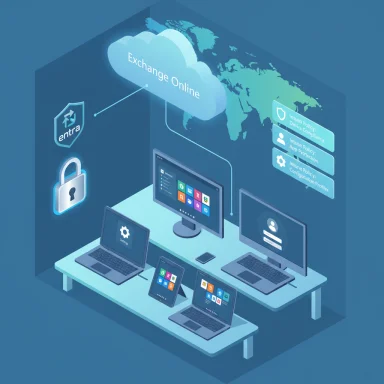 Cloud-based Exchange Online connects many devices in a secure, policy-driven workspace.