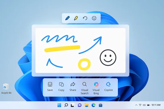Windows 11 desktop with a floating whiteboard doodle overlay and toolbars.
