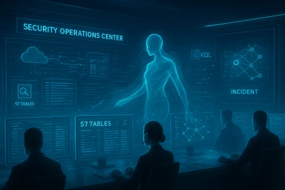 A futuristic security operations center with a holographic figure monitoring incidents.