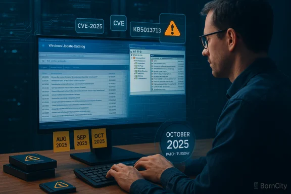 IT security analyst reviews Windows updates and CVE alerts on a desktop. IT security analyst reviews Windows updates and CVE alerts on a desktop.