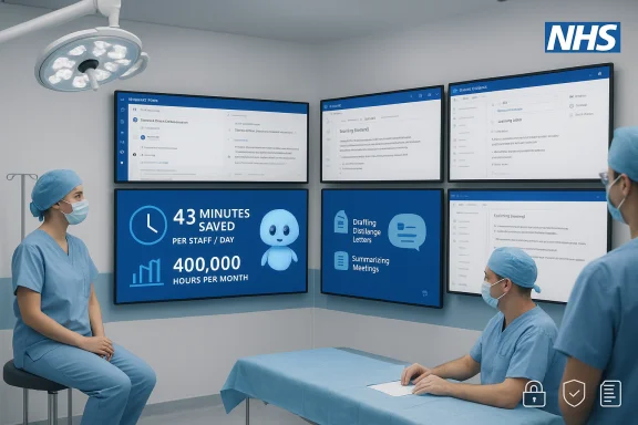 NHS staff monitor patient data on wall-mounted screens in a high-tech medical control room. NHS staff monitor patient data on wall-mounted screens in a high-tech medical control room.