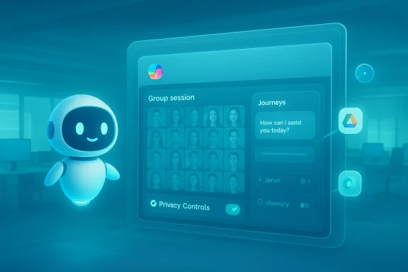 A friendly robot beside a futuristic touchscreen panel displaying avatars and a chat interface. A friendly robot beside a futuristic touchscreen panel displaying avatars and a chat interface.