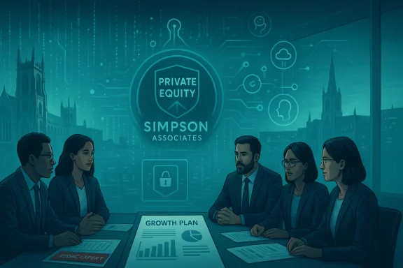 Business team discusses a growth plan in a private equity meeting.