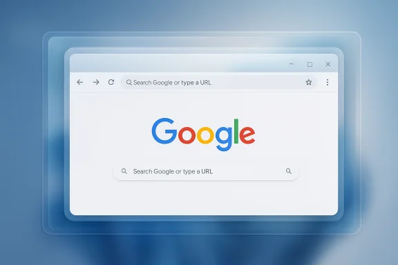 Google search page shown inside a glossy, multi-layer browser window. Google search page shown inside a glossy, multi-layer browser window.