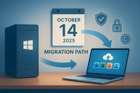 October 14, 2025: migration path from Windows PC to cloud. October 14, 2025: migration path from Windows PC to cloud.