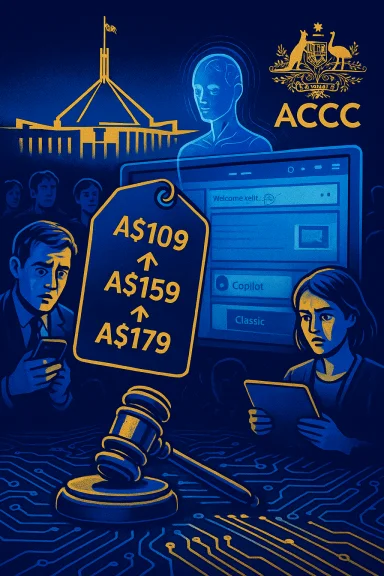Australian prices climb from A$109 to A$179 as ACCC watches online markets.