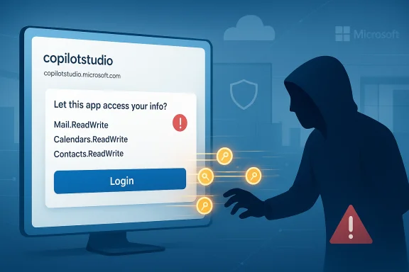 A hooded hacker attempts to access a Microsoft app’s data, triggering a login warning. A hooded hacker attempts to access a Microsoft app’s data, triggering a login warning.
