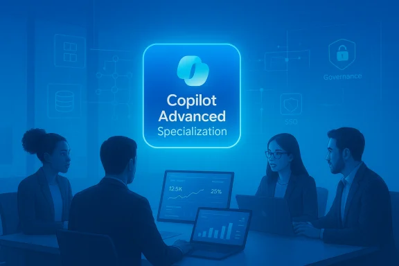 Team of professionals discusses Copilot Advanced Specialization in a tech meeting. Team of professionals discusses Copilot Advanced Specialization in a tech meeting.
