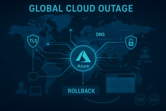 Global cloud outage hits Azure, with rollback option. Global cloud outage hits Azure, with rollback option.