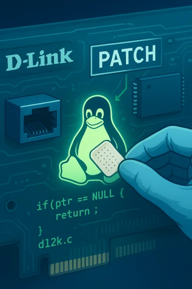 Hand patches the Linux penguin on a circuit board, symbolizing a software patch. Hand patches the Linux penguin on a circuit board, symbolizing a software patch.