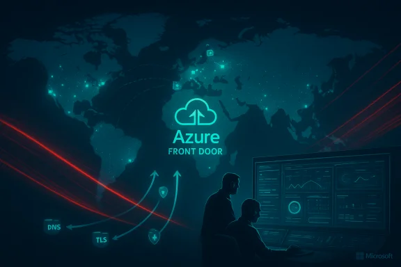 Azure Front Door: global cloud security and traffic routing. Azure Front Door: global cloud security and traffic routing.