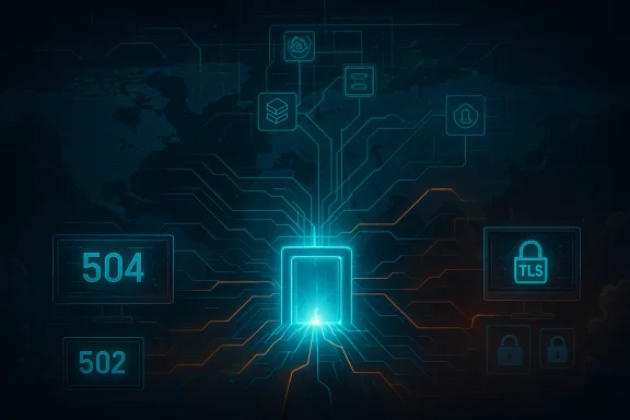 Futuristic cybersecurity network with a glowing central gateway and interconnected security icons. Futuristic cybersecurity network with a glowing central gateway and interconnected security icons.
