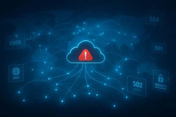 Cloud security warning icon over a connected global network. Cloud security warning icon over a connected global network.
